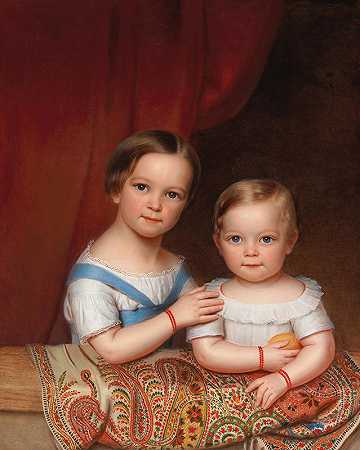 约瑟夫·韦德纳《克莱门斯·巴霍芬·冯·埃希特家族两个孩子的肖像》
