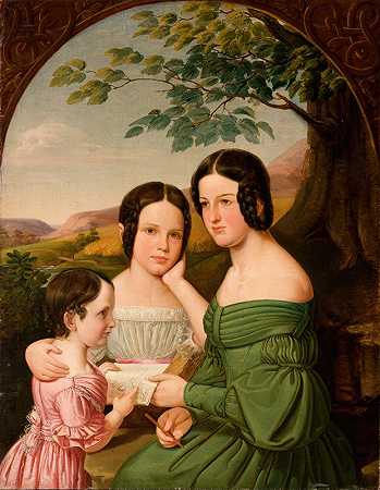 《豪斯纳家族三姐妹的肖像》托马斯·蒂罗维茨著