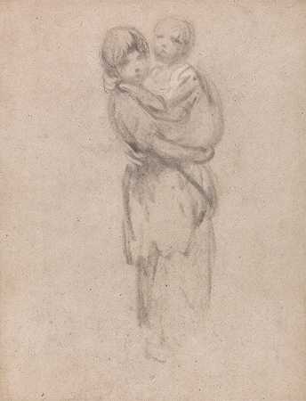 托马斯·盖恩斯伯勒的《一个抱着孩子的年轻女孩》