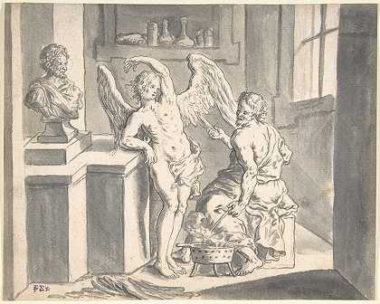 弗兰兹·泽弗·瓦根施（Franz Xaver Wagenschön）的《代达罗斯用蜡制作伊卡洛斯之翼》