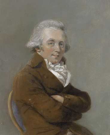 约翰·拉斐尔·史密斯的《丹尼尔·加德纳肖像》（约1750-1805）
