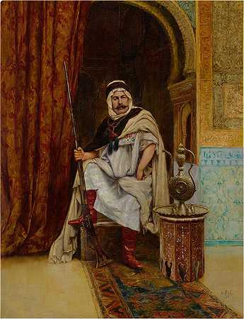 Clément Pujol de Guastavino的《休息的阿拉伯卫兵》