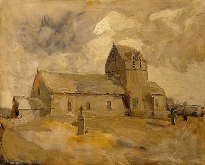 弗兰克·埃德温·斯科特的《布列塔尼乡村教堂和公墓》