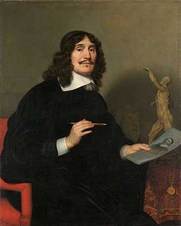 杰拉德·范·洪索斯特的《艺术家肖像》