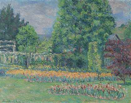 “Le Jardin，Giverny by Blanche Hoschaung Monet”