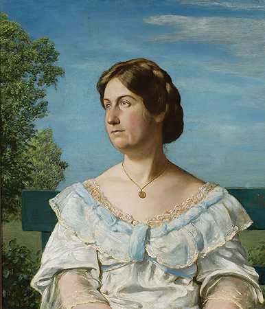 汉斯·托马的艺术家养女埃拉·布莱的肖像