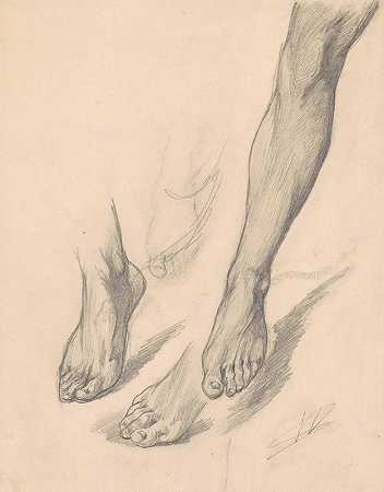 Walter Shirlaw的《脚的研究》