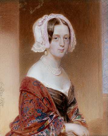 伊曼纽尔·托马斯·彼得的《年轻女人的肖像》