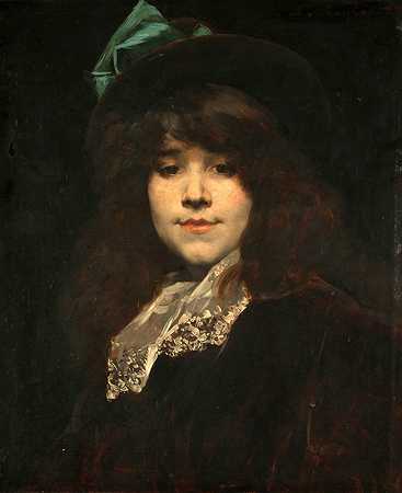 费迪南德·罗伊贝特的《胡安娜·罗曼尼肖像》
