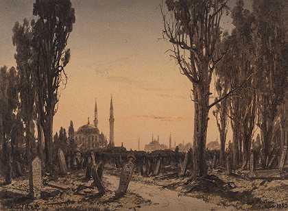 安东·梅尔比的《土耳其墓地》