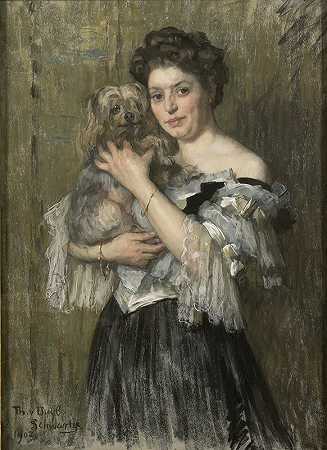 “玛丽·凯瑟琳·约瑟芬·乔丹（1866-1948）。画家乔治·亨德里克·布莱特纳的妻子
