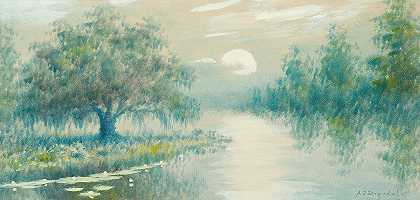 亚历山大·约翰·德莱斯代尔的《沼泽风景》
