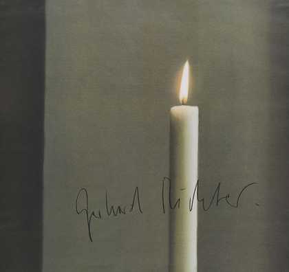 蜡烛一，1988年。-格哈德·里希特
