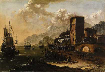 约翰·安东·艾斯曼（Johann Anton Eismann）的地中海港口