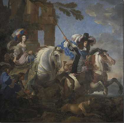 《萨伏依的亨丽埃特·阿德莱德和巴伐利亚的费迪南德骑马》