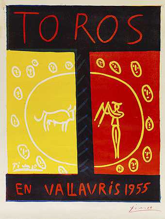 1955年，瓦劳里斯的公牛。-巴勃罗·毕加索