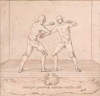 Hubert François Gravelot的《双料拳手》