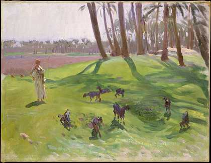 约翰·辛格·萨金特的《牧羊人的风景》