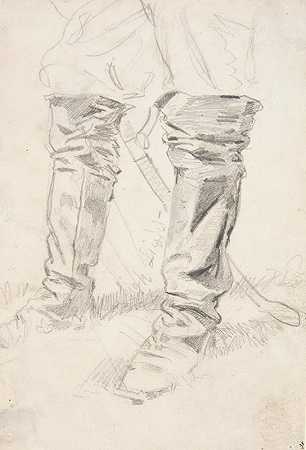 温斯洛·霍默的《骑兵军官战靴研究》