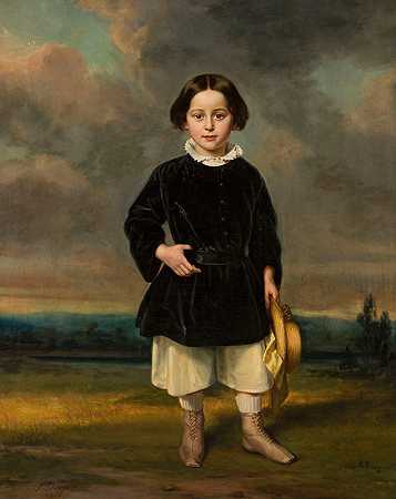 朱利叶斯·肖普的《男孩肖像》