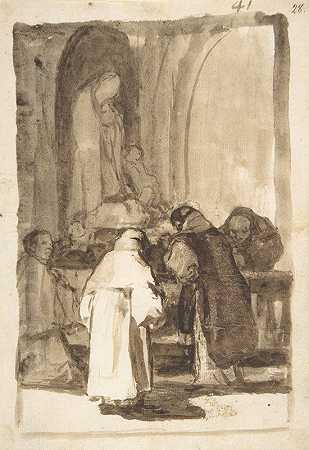 弗朗西斯科·德·戈亚的《教堂里的人物》