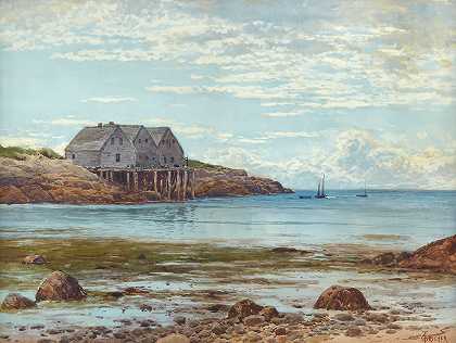 阿尔弗雷德·汤普森·布里彻的《海岸风景》