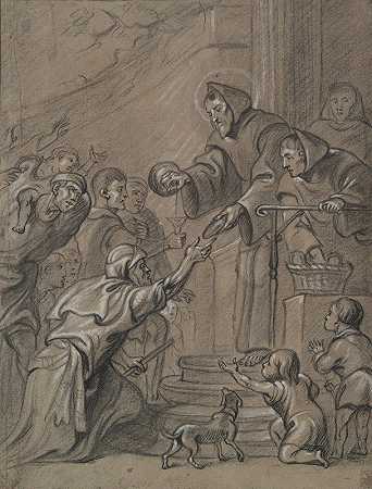 《伊拉斯谟·奎利努斯·二世的《保拉养育穷人的圣方济各》