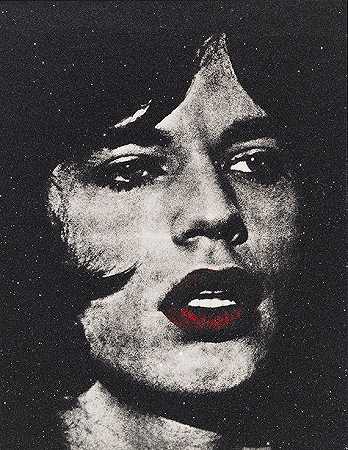 米克·贾格尔+红唇/雷吉·克莱，《你知道我的名字吗》，2010年。-罗素·杨