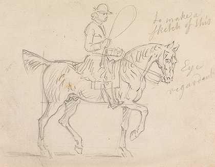 詹姆斯·西摩的《马和骑手向右走》