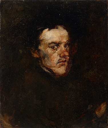 约瑟夫·弗兰克·库里的《肖像素描》（查尔斯·H·弗里曼）
