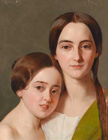 《亚历山大·帕萨尼和卡罗琳·冯·萨尔的肖像》