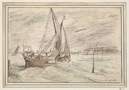 科内利斯·克莱斯（Cornelis Claesz.van Wieringen）的《在暴风雨中航行》（Boat Sailing in Stormy Weather）