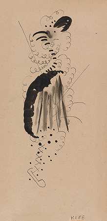 威廉·詹姆斯·格拉肯斯《保罗·克利风格的珍妮特·布拉根肖像》