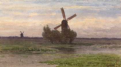保罗·约瑟夫·康斯坦丁·加布里埃尔的《荷兰风景》