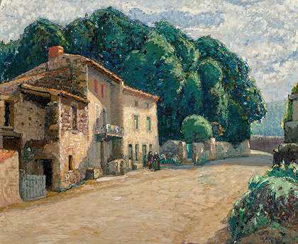 Pierre Gaston Rigaud的《La village St Morrillon》