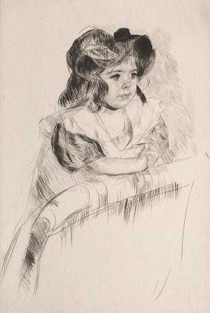 玛丽·卡萨特的《玛格特，扶手椅靠背上的双臂》