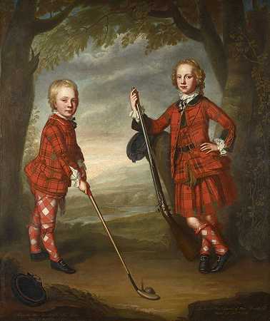 威廉·莫斯曼的《詹姆斯·麦克唐纳爵士1741-1765》和《亚历山大·麦克唐纳先生1744-1810》