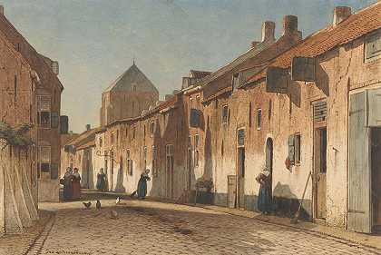 Jan Weissenbruch的《Dorpsstraat》
