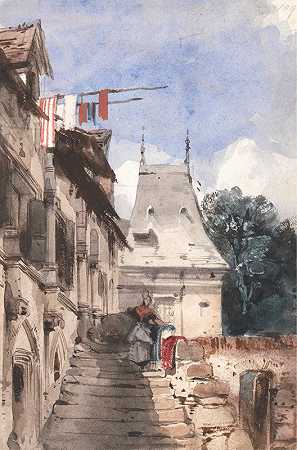 理查德·帕克斯·博宁顿的《鲁昂圣阿曼德修道院》