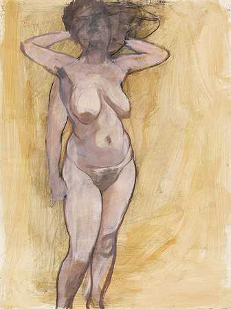 《站着的裸体女性，两种姿势》，1940年。