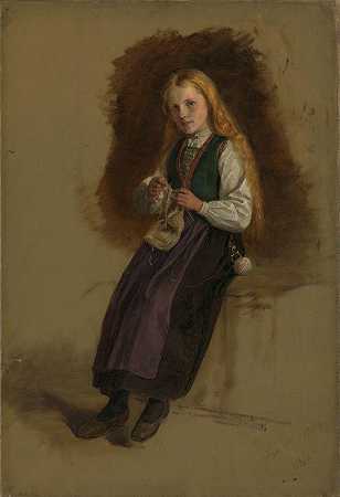 “阿道夫·蒂德曼德（Adolph Tidemand）的《维克的Syneve Larsdatter肖像》