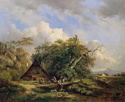 多米尼克·舒弗里德（Dominik Schufried）的《古滕斯坦的土地》（Landschaft bei Gutenstein）