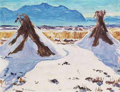 1950年，雪覆盖了田野。-Arnold Balwé