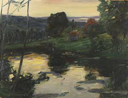 1905年左右，奥斯特森的风景。-利奥·普茨