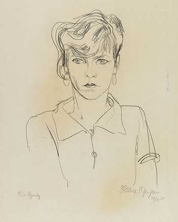 肖像斯皮迪（“我的妻子”），1931年。-鲁道夫·席力特