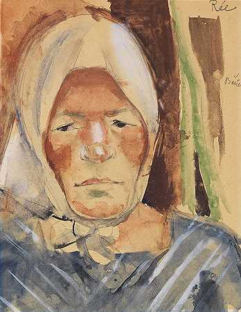 1921年的一幅农妇肖像。-安妮塔·雷