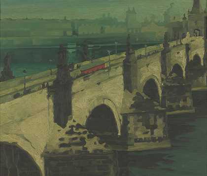 勒内·勒克莱尔的《布拉格查尔斯桥》