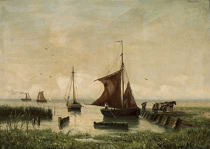 沃尔特·莱斯蒂科夫的《湖边的帆船》