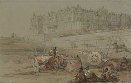“皇家宫殿，马德里，1832年，大卫·罗伯茨著