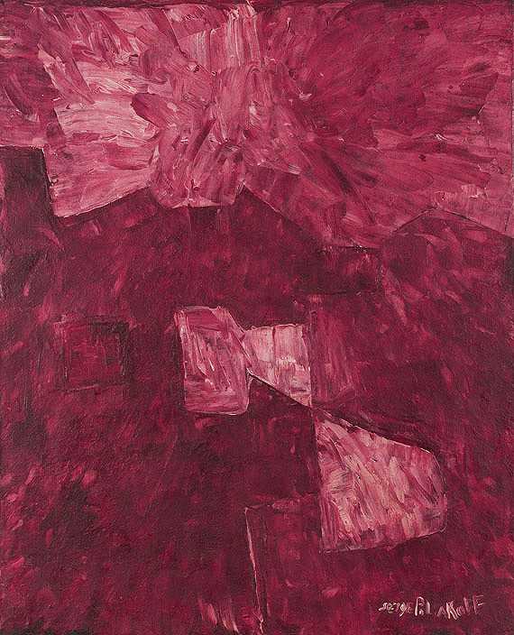 抽象绘画抽象，1958年。-谢尔盖·波利雅科夫